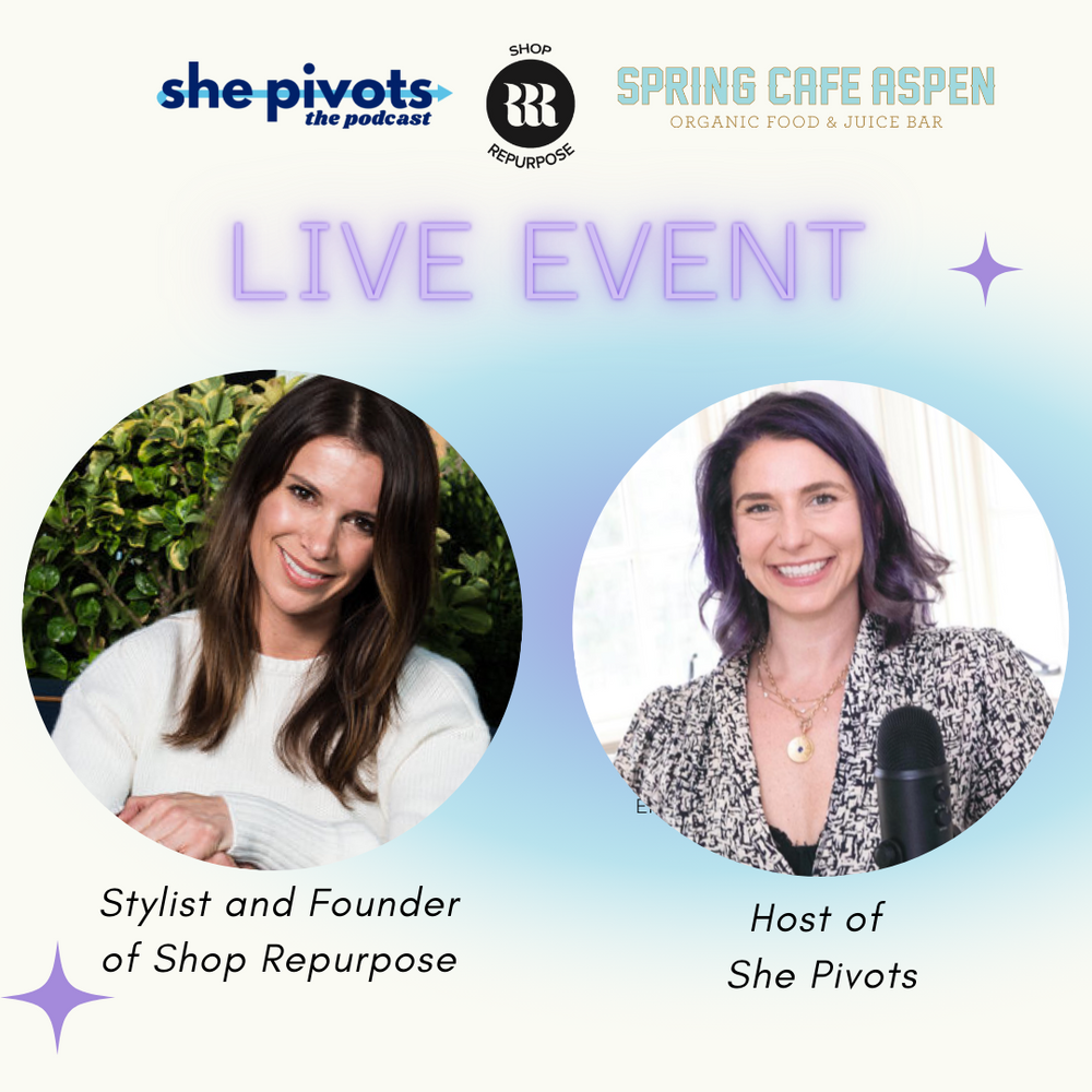 Coffee and a conversation for She Pivots the podcast, powered by Marie Claire!