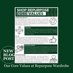 Our Core Values at Repurpose Wardrobe