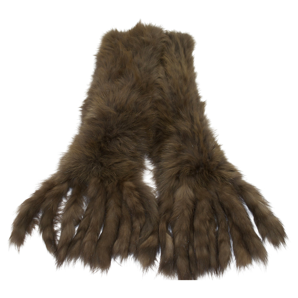 Barbara Walters' No Name Fur Scarf